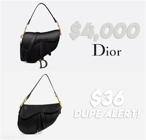 christian dior knock off bags|best dior saddle bag dupe.